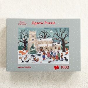 Alison Gardiner Winter Wildlife 1000 Piece Puzzle British Christmas Village